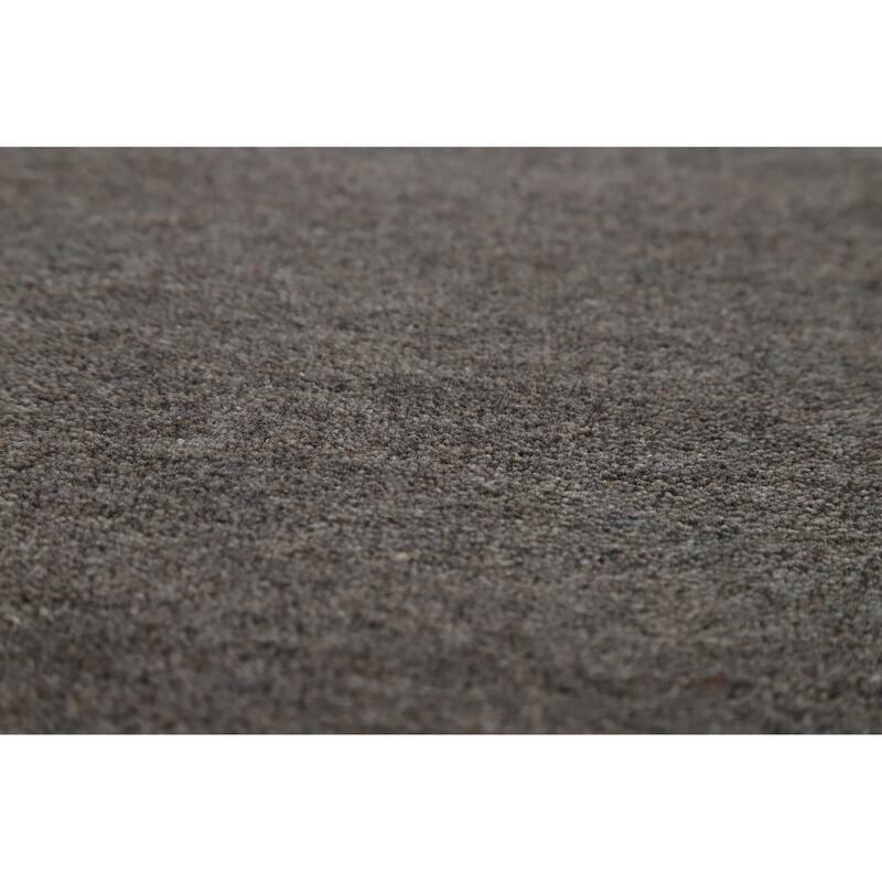 Hand Knotted Oriental 100% Wool Carpet Tribal Tribal Greys & Charcoal Gabbeh Area Rug - 12' 0'' X 9' 1''