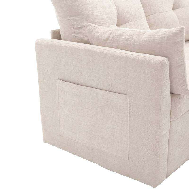 Modular Sectional Sofa L Shaped Modular Couch with Reversible Chaise