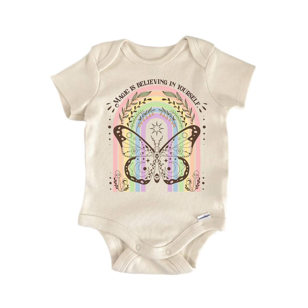 Believing In Yourself Magic Mystical - Baby Boy Girl Clothes Bodysuit Funny Cute