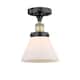 Option Matte White / Black Antique Brass