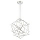 preview thumbnail 1 of 0, Stacia Modern Geometric Chrome Pendant Ceiling Light Fixture
