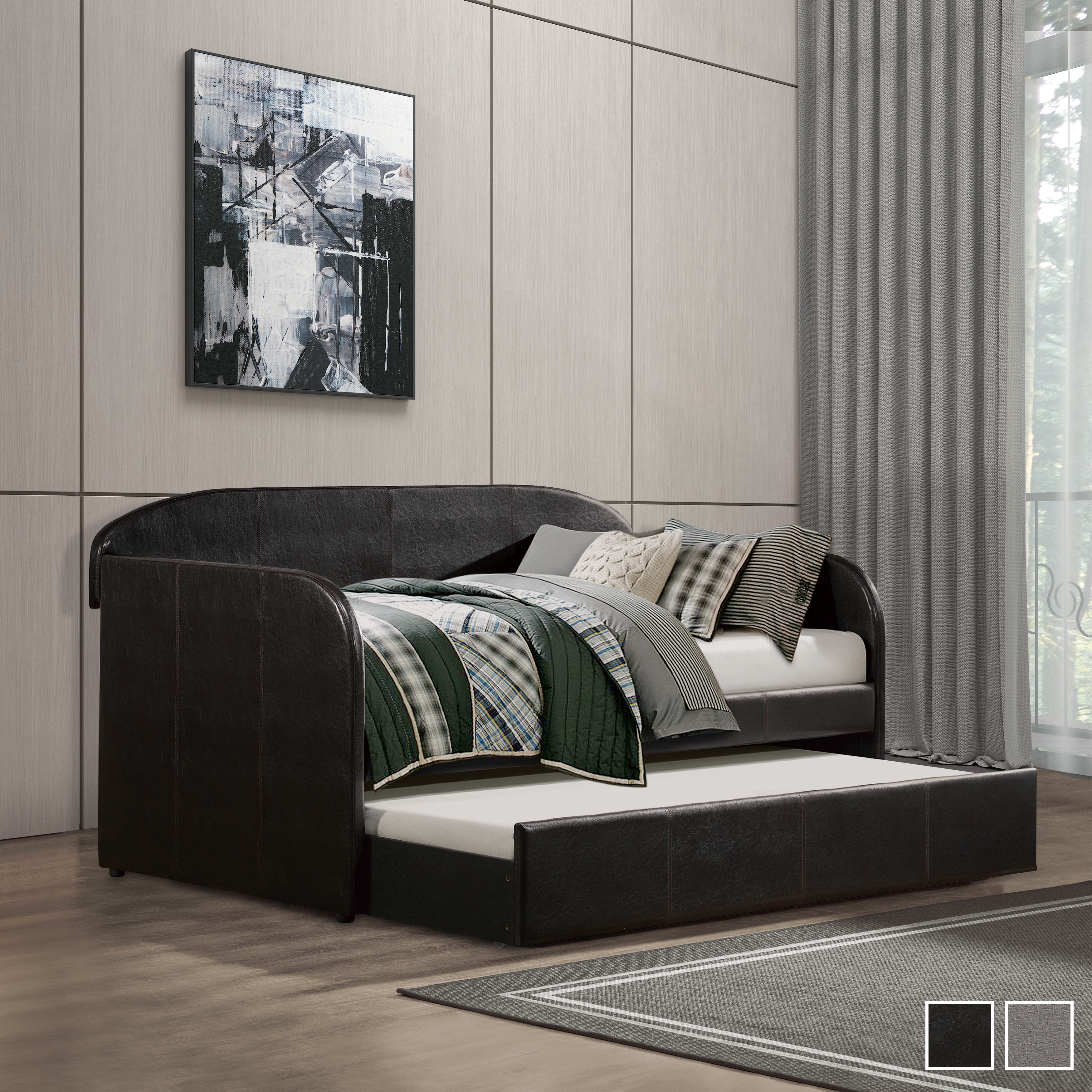 Fremont & Park Camoin Upholstered Daybed with Trundle