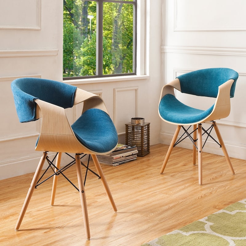 Carson Carrington Contemporary Teal Velvet Accent Chair