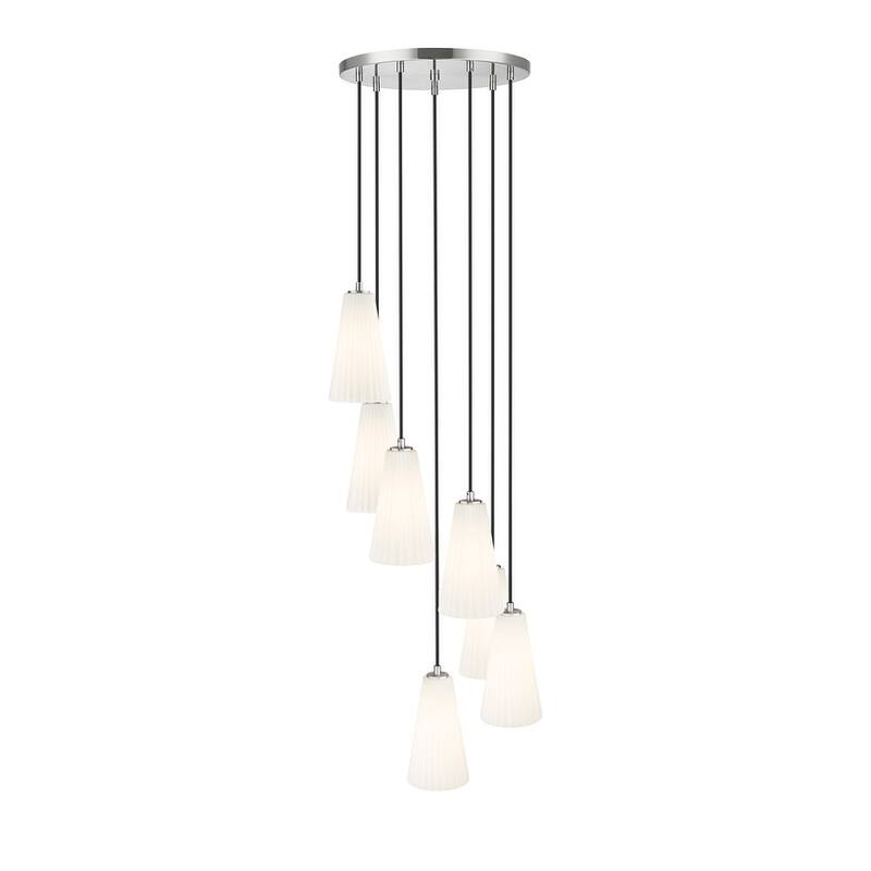 Z-Lite 3043P6-7R Farrell 7 Light 18" Wide Chandelier