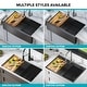 preview thumbnail 54 of 52, KRAUS Kore Stainless Steel Farmhouse Kitchen Sink with Accessories