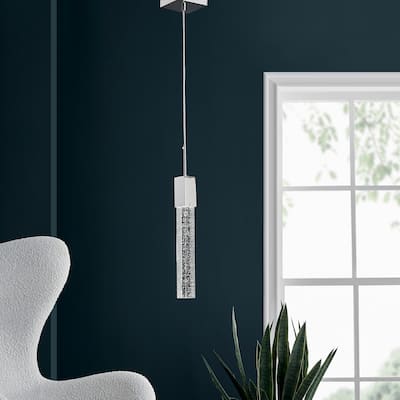 Rectangular Crystal Pendant // XL 1 light - N/A