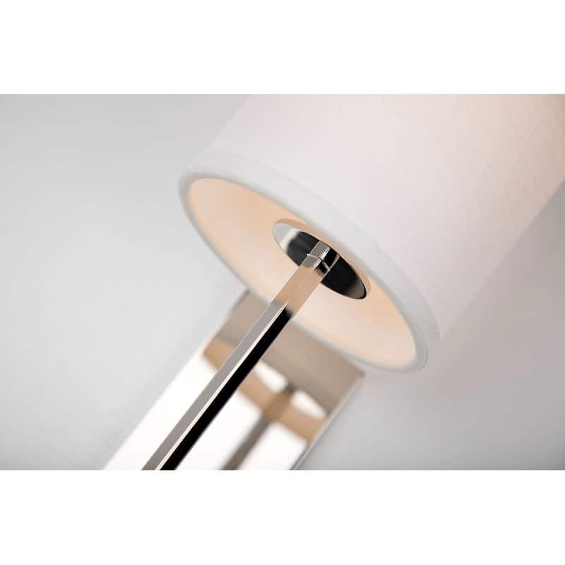 James Allan Almond Single Light 17" Tall Wall Sconce