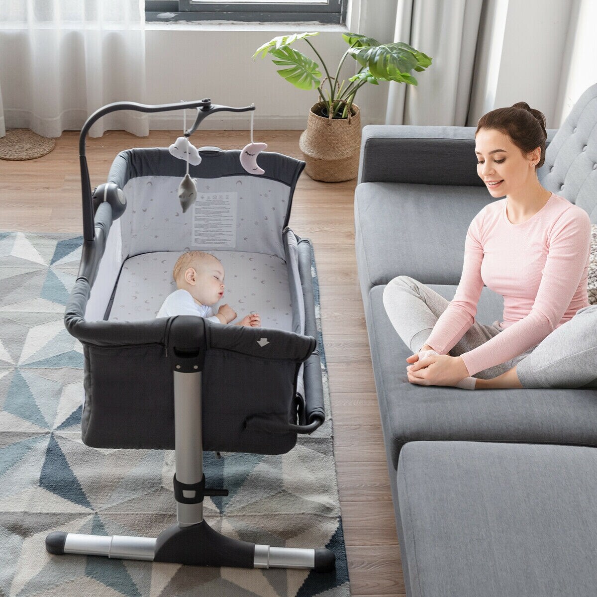Gymax bassinet cheap