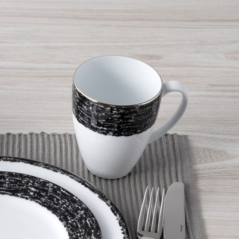 Noritake Rill Set Of 4 Mugs, 16 Oz.