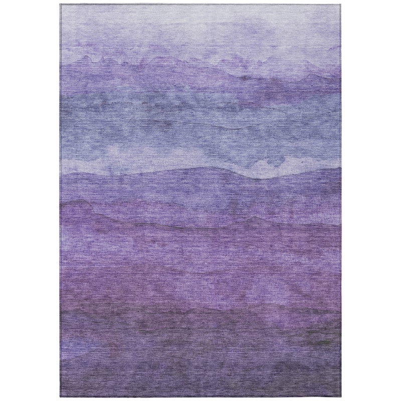 HomeRoots Abstract Modern Rectangle Outdoor Rug