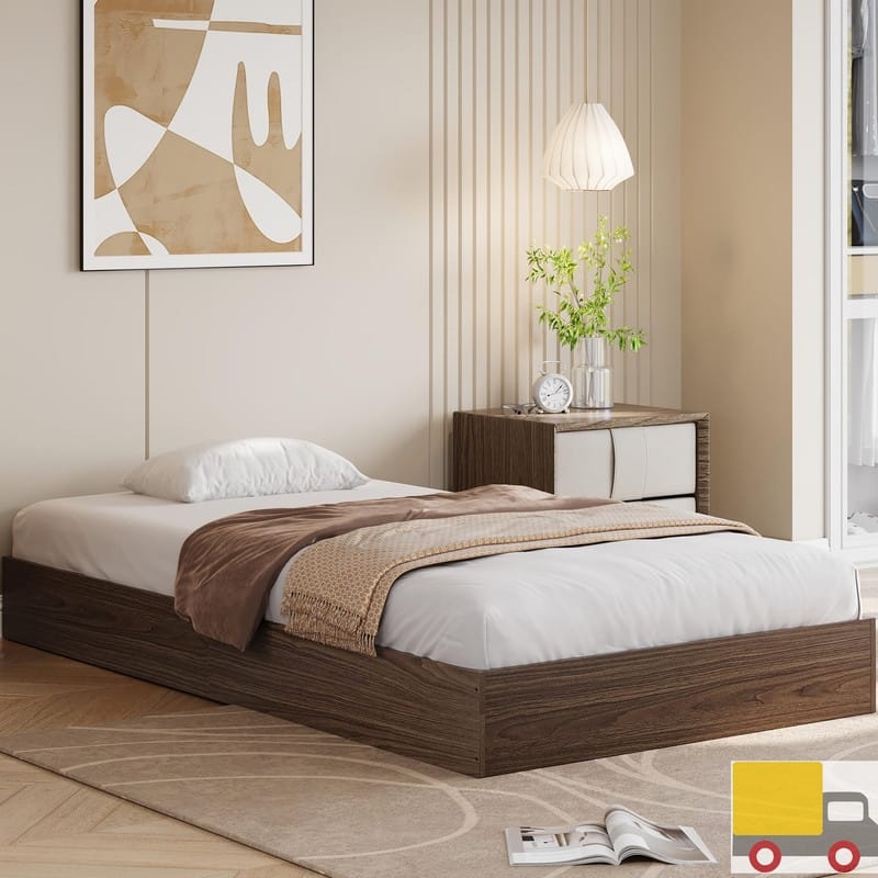 Modern Solid Wood Platform Bed Frame