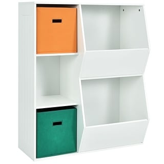 Kids Toy Storage Cabinet Shelf Organizer -white - White - Bed Bath 