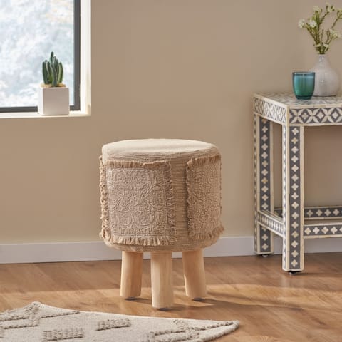 Alamo Fabric Stool by Christopher Knight Home