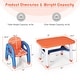 preview thumbnail 17 of 25, Kids Activity Table and Chair Set with Montessori Toys for Preschool and Kindergarten - 31" x 19.5" x 19.5"