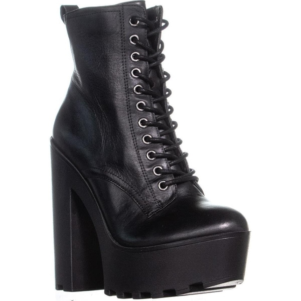 steve madden black platform boots
