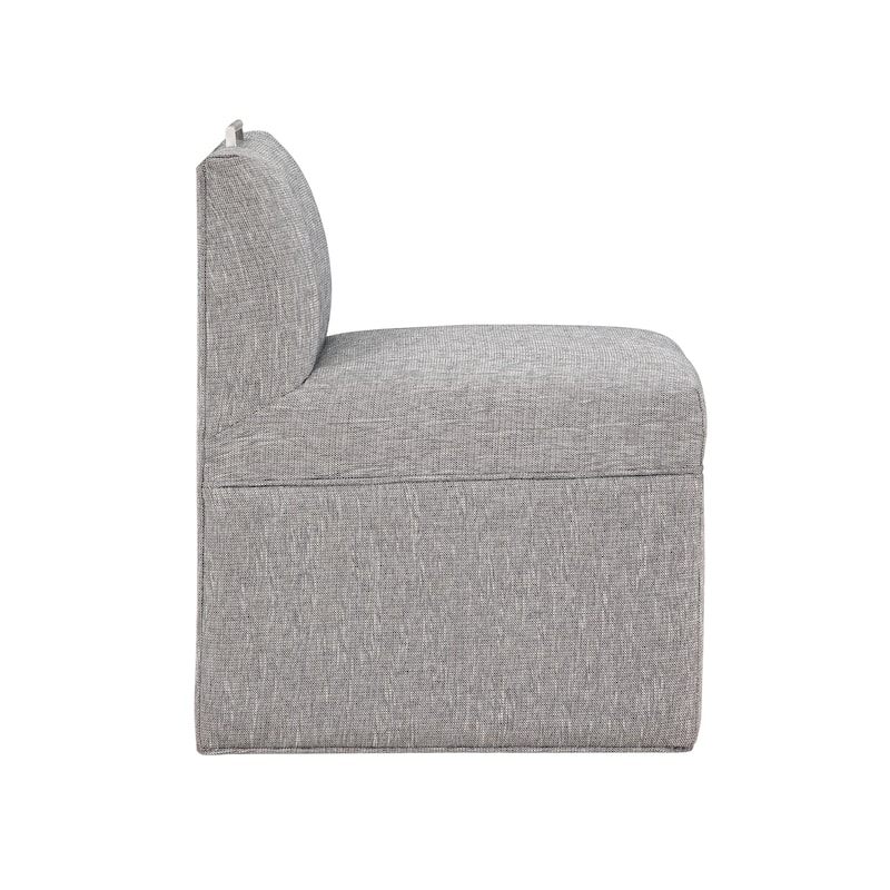 Dayla Modern Fabric Upholstered Caster Dining Chair by Greyson Living