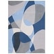 preview thumbnail 11 of 39, SAFAVIEH Odyssey Zulfiye Mid-Century Modern Rug 4' x 6' - Grey/Blue Navy - Rectangle