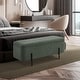 preview thumbnail 28 of 31, MCombo Storage Ottoman Bench, Teddy Fabric Upholstered Footstool with Storage Space - 15.7"D x 47.2"W x 20.5"H