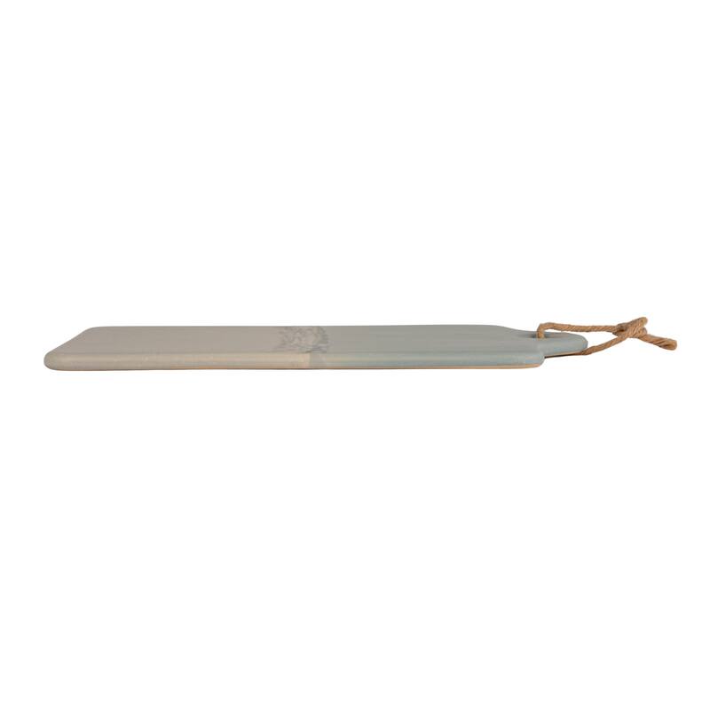 Stoneware Cheese Serving Board with Jute Tie - 13.75" L x 7.75" W