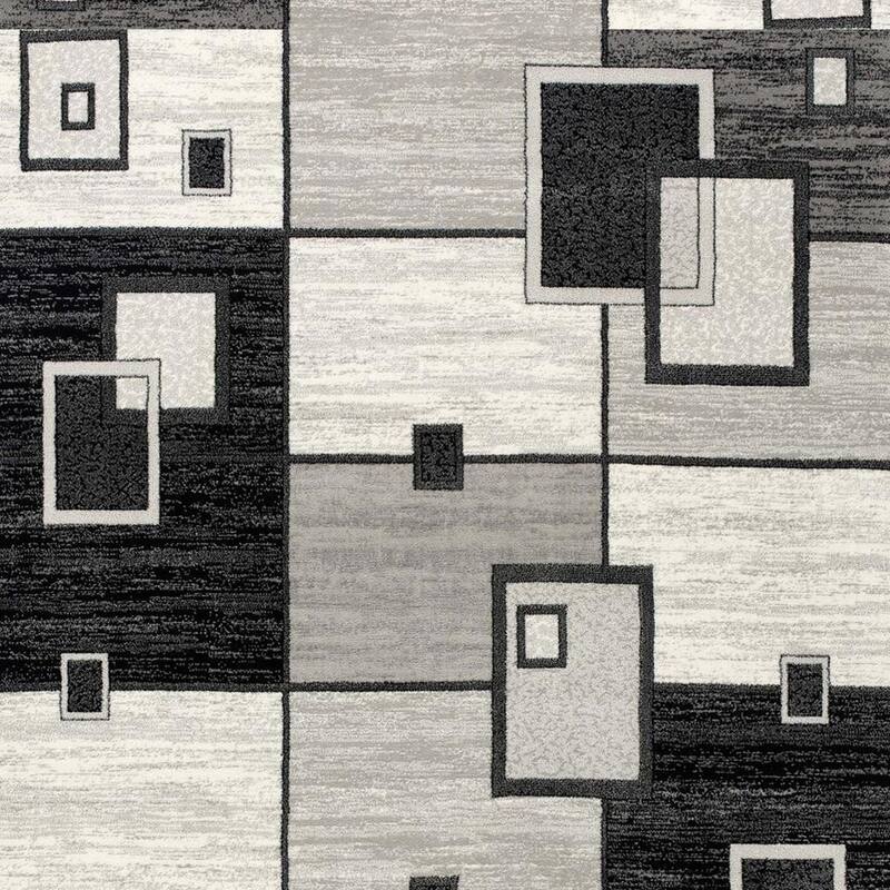 HomeRoots Geometric Modern Runner Area Rug