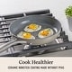 preview thumbnail 4 of 4, Calphalon Premier Ceramic Nonstick 8" and 10" Frying Pan Set, Mushroom Grey