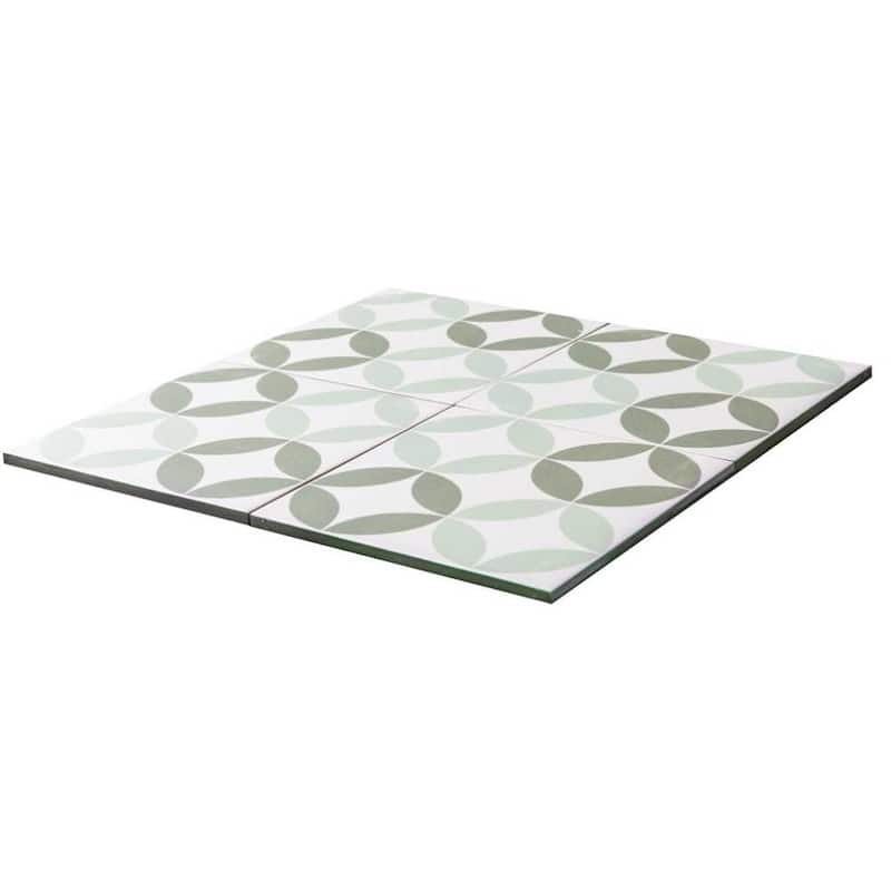 Twinkle 9x9 Matte Porcelain Encaustic Tile - Floor, Wall, Backsplash