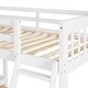 preview thumbnail 41 of 44, 3 IN 1 Twin over Full L-Shaped Bunk Bed with Ladder, Staircase and 3 Drawers