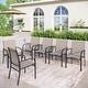 preview thumbnail 10 of 19, MAISON ARTS 4/6 Pieces Patio Dining Chairs, 3-Color Outdoor Textilene Dining Chairs