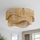preview thumbnail 22 of 26, 20'' Boho Caged Ceiling Fan With Fabric Shades, Light Kit And Remote Control