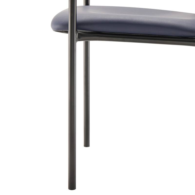 Comfort Stackable Steel Side Reception Chair with Arms - 23.5"D x 23.75"W x 33.25"H