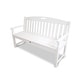 preview thumbnail 12 of 10, Polywood Trex Outdoor Furniture Yacht Club 60-inch Bench Classic White