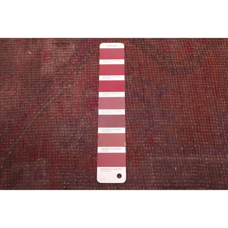 ECARPETGALLERY Hand-knotted Color Transition Dark Red Wool Rug - 4'1 x 6'3