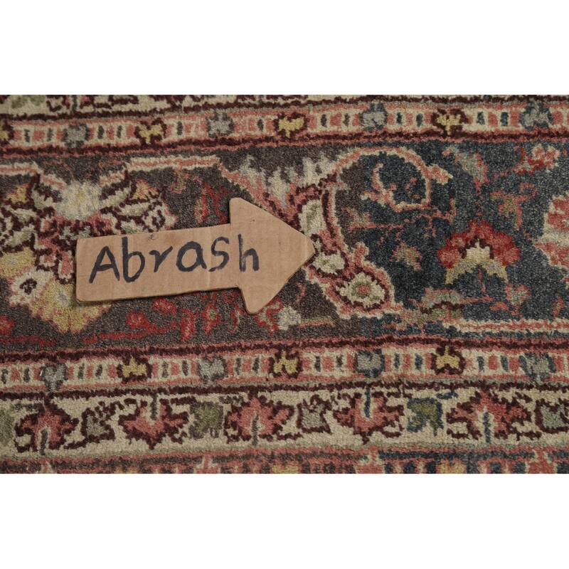 Antique Vegetable Dye Authentic Oushak Turkish Wool Area Rug Handmade - 8'11" x 11'7"