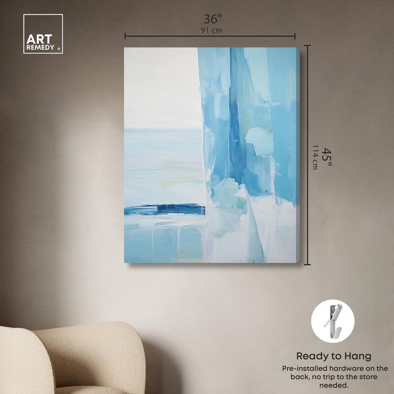 Seraphic Blues I Canvas by Art Remedy, Gallery Wrapped