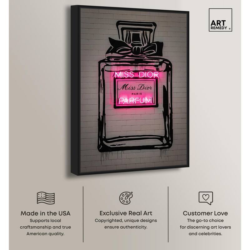 Miss Neon Dream Canvas by Art Remedy