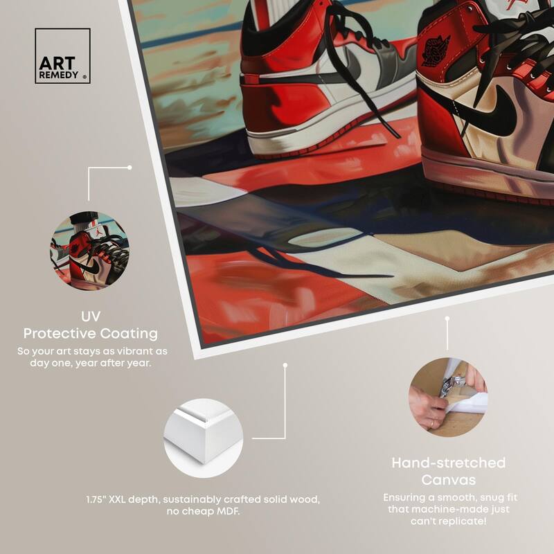 Down at the Court Canvas by Art Remedy