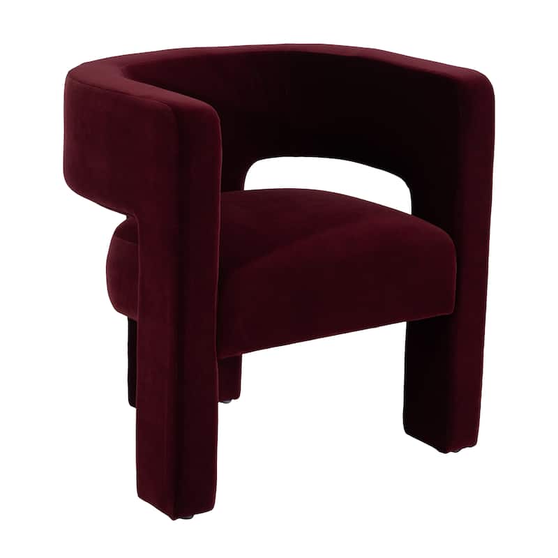 Sagebrook Home Round Back Chair, Half Moon, 29"H, Solid