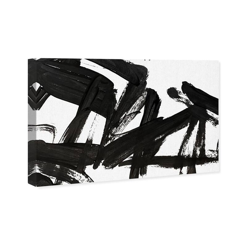 Wynwood Studio Canvas Abstract Mindful Always Inverse Horizontal Black and Modern & Contemporary Wall Art Canvas Print