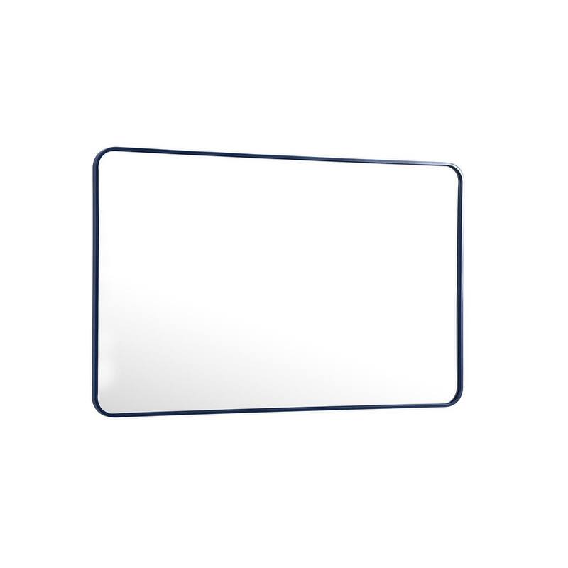 Ezra Soft Corner Metal Rectangular Mirror