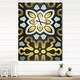 preview thumbnail 8 of 9, Designart 'Ethnic Floral Geometric Ornament' Oversized Contemporary Wall CLock
