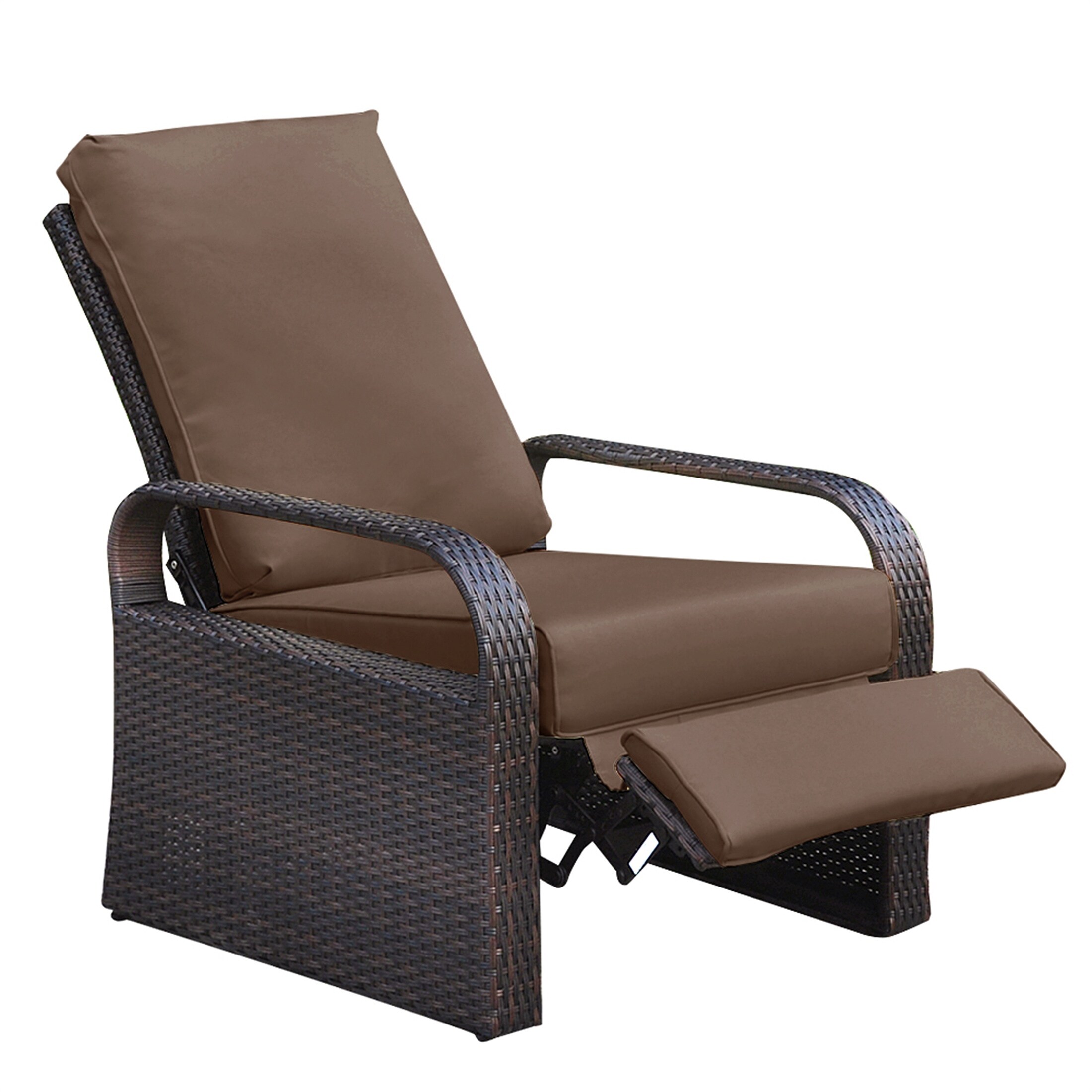 Garden Recliner Automatic Adjustable Wicker Lounge Recliner Chair