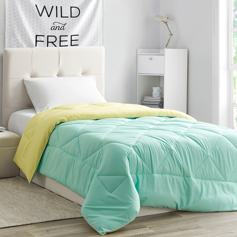 BYB Yucca/Limelight Yellow Reversible Comforter - Oversized Bedding