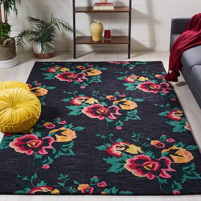 SAFAVIEH Handmade Jardin Zuhal Floral Wool Rug
