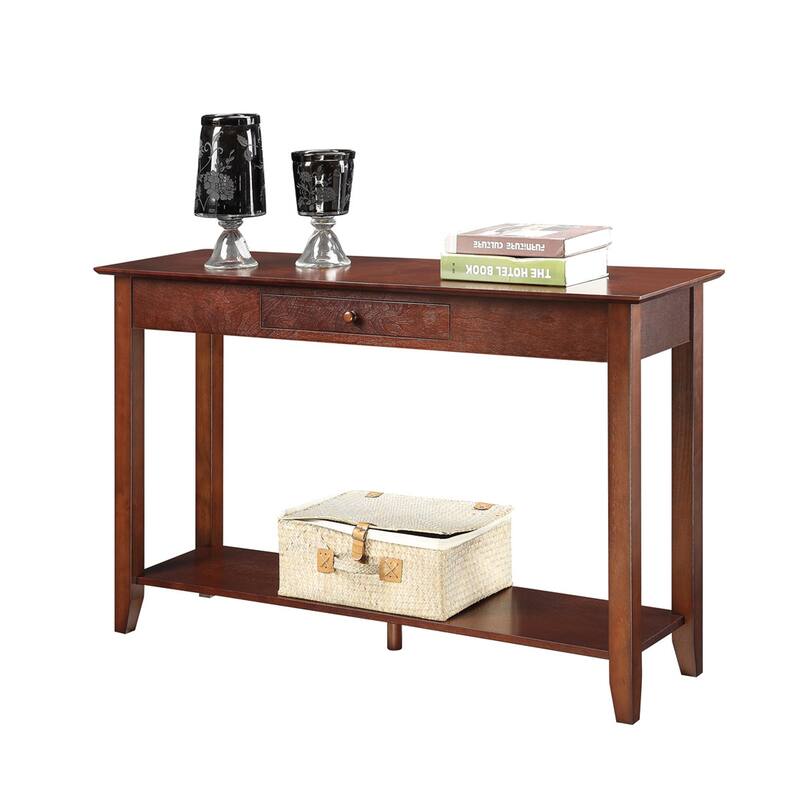 Convenience Concepts American Heritage 1 Drawer Console Table with Shelf
