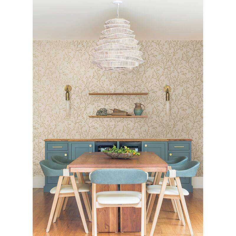 A-Street Prints Koura Cream Budding Branches Wallpaper