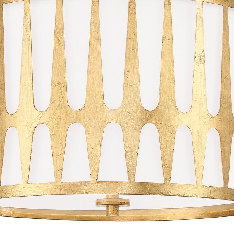 Crystorama Lighting Group ROY-800 Royston 3 Light 18" Wide Flush Mount