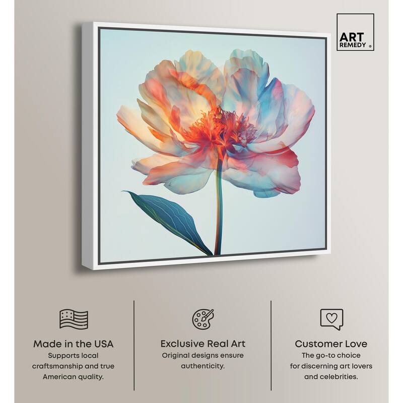 Peony Phases Canvas by Art Remedy