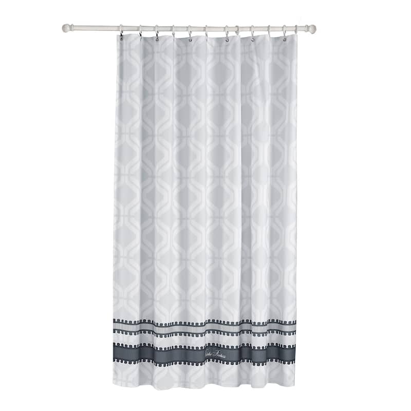 Brooks Brothers Large Square Shower Curtain - Silver