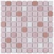 preview thumbnail 2 of 5, Merola Tile Crystalline Square Pink 12" x 12" Porcelain Floor and Wall Tile