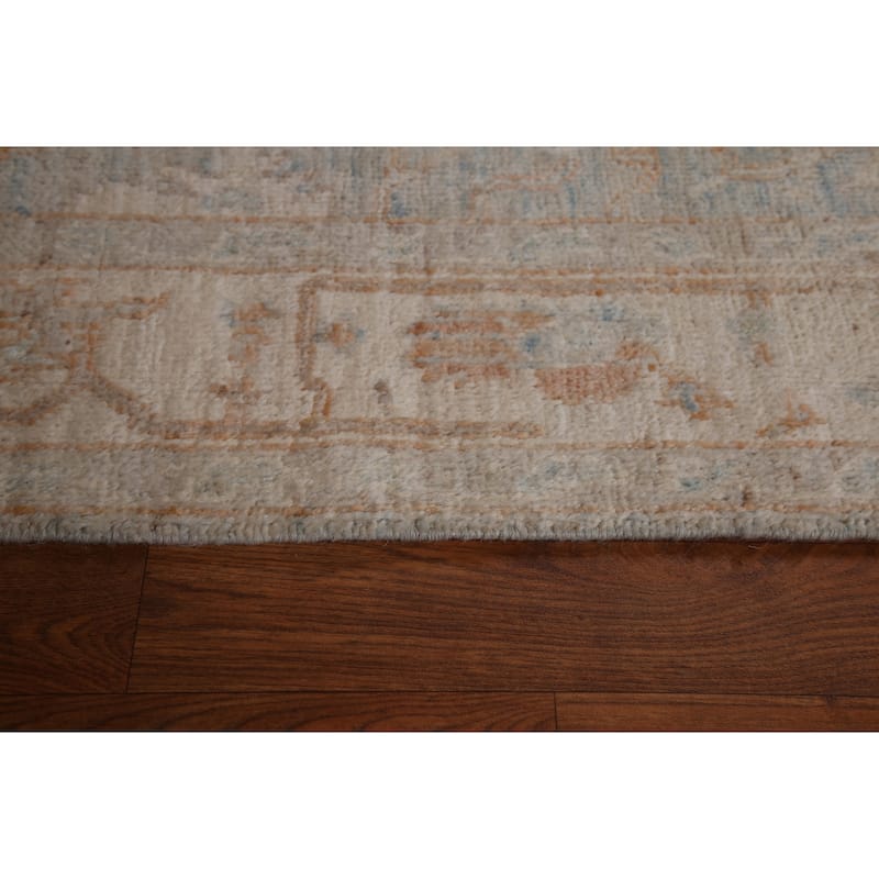 Hand-knotted Oushak Turkish Rug Oriental Floral Wool Carpet - 3'11"x 5'10"